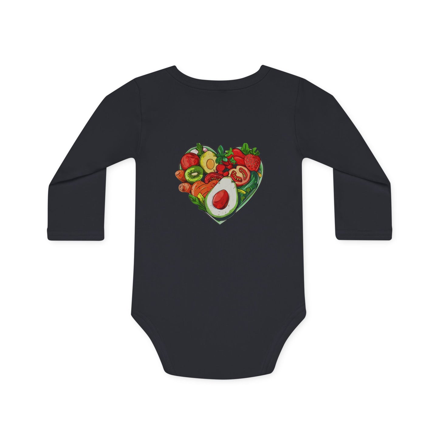 "VEGAN" Baby Long-Sleeve Organic Bodysuit