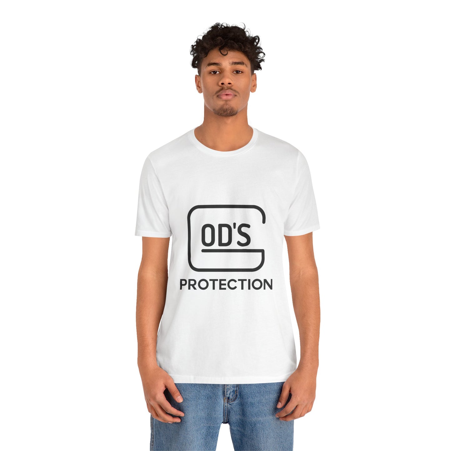 Unisex Jersey "GOD'S Protection" Short Sleeve Tee