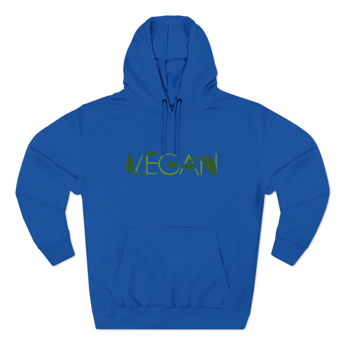 "VEGAN" Three-Panel Fleece Hoodie