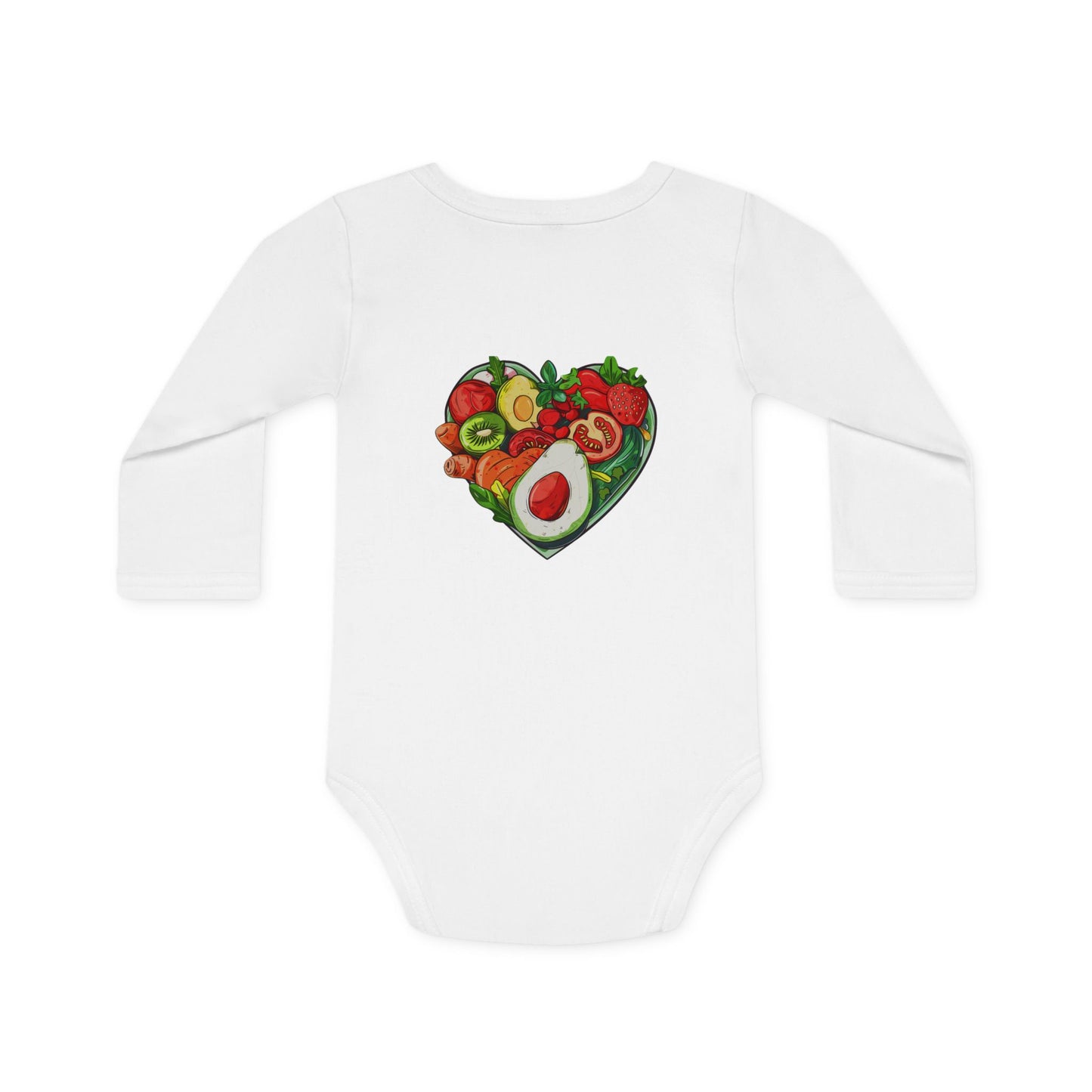 "VEGAN" Baby Long-Sleeve Organic Bodysuit