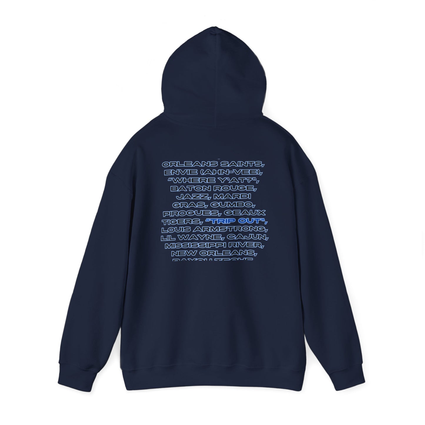 Unisex Heavy Blend™ Louisiana Trip Out" Hooded Sweatshirt