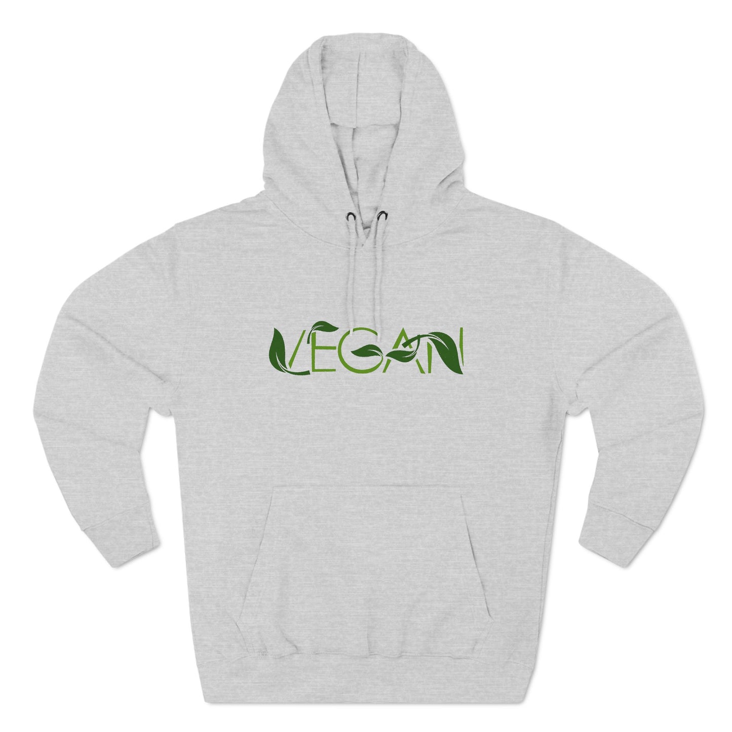 "VEGAN" Three-Panel Fleece Hoodie